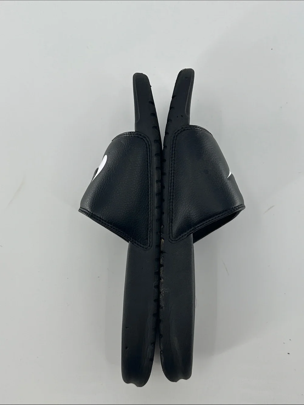 Nike Black Slides with White Swoosh - Men’s Comfort Slides